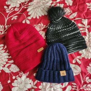 3 winter hats